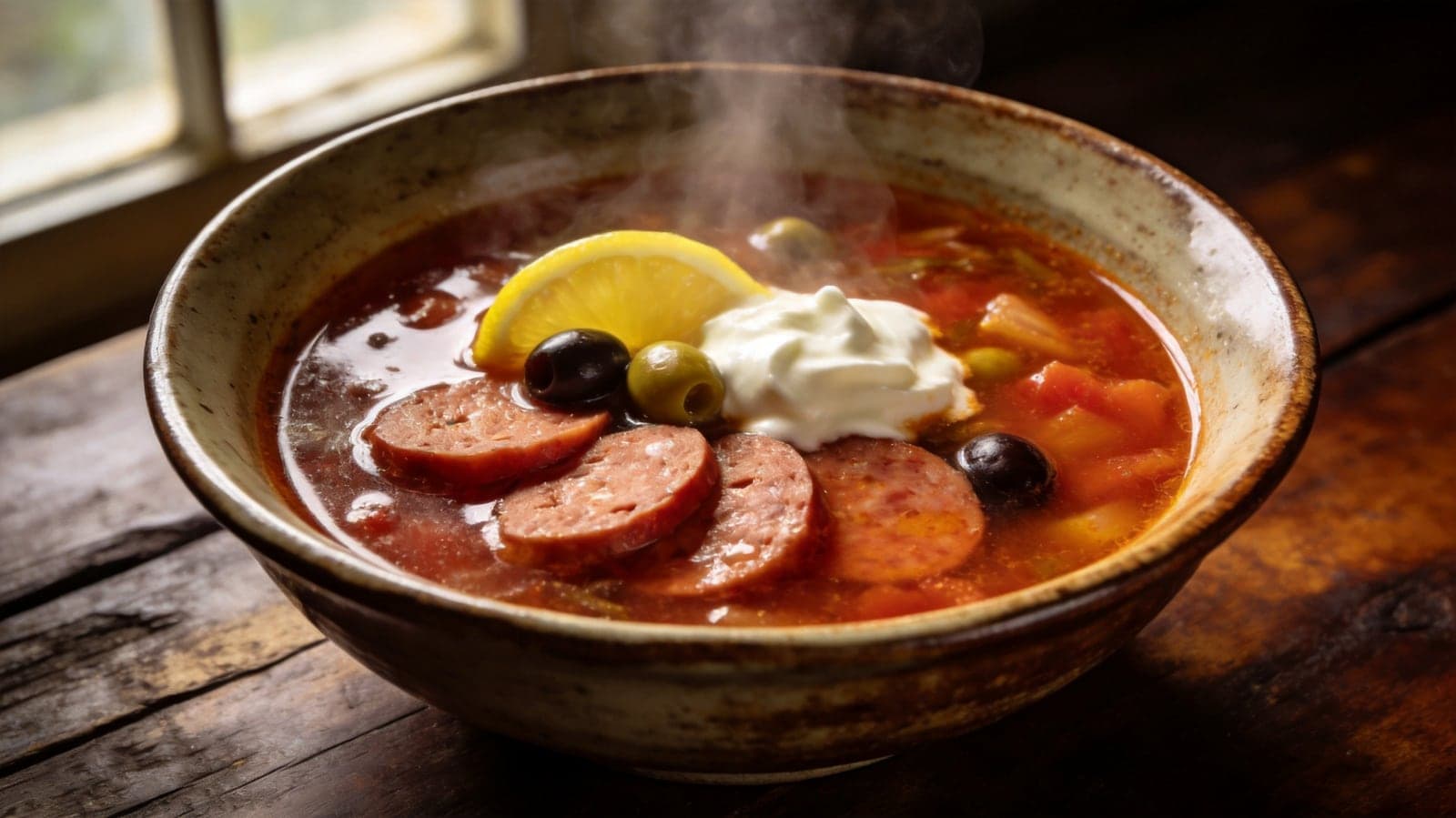 Солянка сборная мясная: как удержать баланс кислого, солёного и копчёного